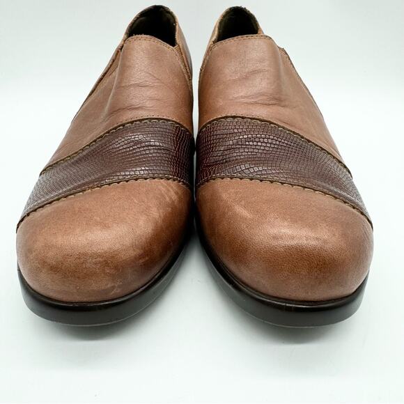 SAS Nora Slip On Comfort Shoe Loafer In Auburn/Lizard Brown 9.5 Office Minimal - Picture 6 of 11